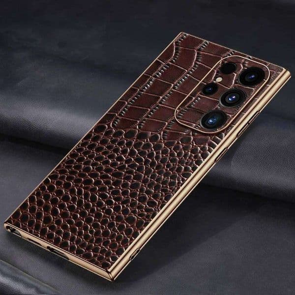 Genuine Leather Phone Case for Samsung Galaxy S 25 24 S24 Ultra S25ULtra S24ULtra S25 Plus Full Protection Back Cover AAAAA