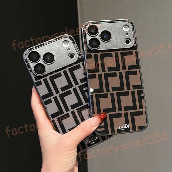 Designer iphone17 pro max Phone Cases For iPhone 16 pro max case 15 pro 14 13 12 New Compatible Phone Luxury High-End Full Coverage Lens Film Anti-Drop case