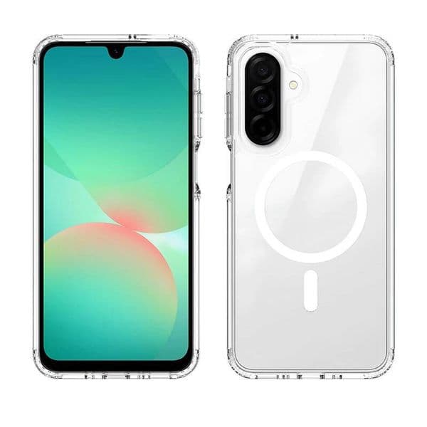 Magnetic Magsafe Case For Samsung A17 A56 A36 A26 A16 A06 A55 A35 A15 A54 4g 5g Hybrid Hard Cover Clear Shockproof Soft Shell
