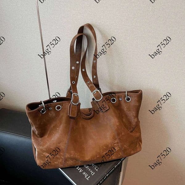 Designer bag 2025 Korean Style Crossbody Studded Underarm Bag, Soft Leather Chic