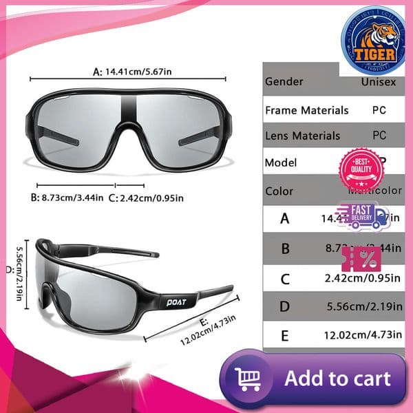 Ddmytiger Ddmytiger China Domestic POAT BRAND Men And Women Photochromic Shades Outdoor Road Eyewear Cycg Fishing Windproof Sports Sunglasses Gift Trip