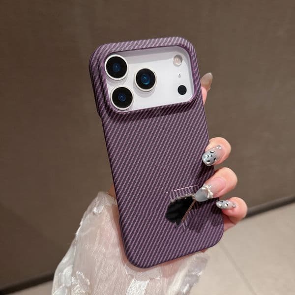 Top-quality travel case designed for iPhone 17 16 Pro Max 15 14 Made of polycarbonate aluminum-magnesium alloy with magnetic connection and woven back cover tpo4