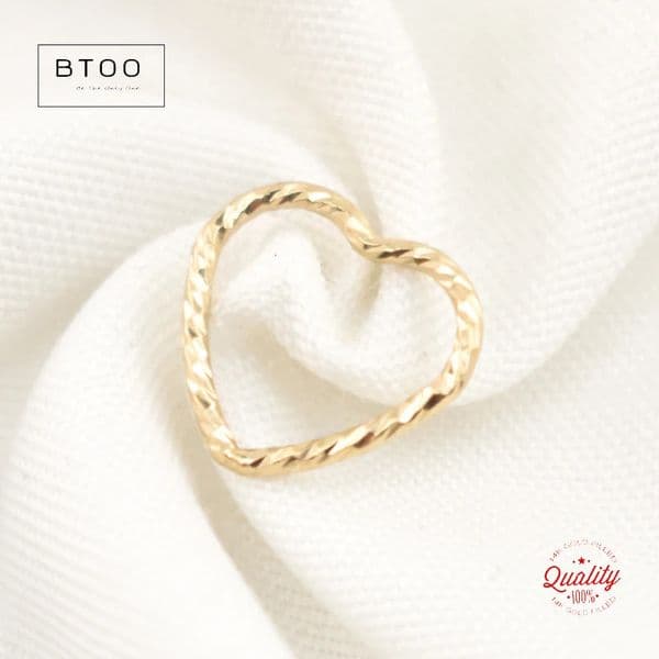 14K Gold Filled Sparkle Heart Charm 10MM Gold Pendant For Bracelet Necklace Earring DIY Jewelry Findings Jewelry Accessories 250403