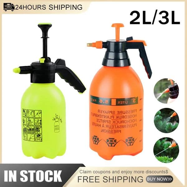 2L/3L high-pressure spray air compression pump manual pressure spray garden well disinfection spray bottle 250402