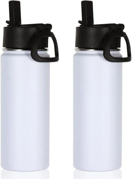 Water Bottle With Plastic Straw 18 25 40oz For Sublimation Bulk 750pcs LL