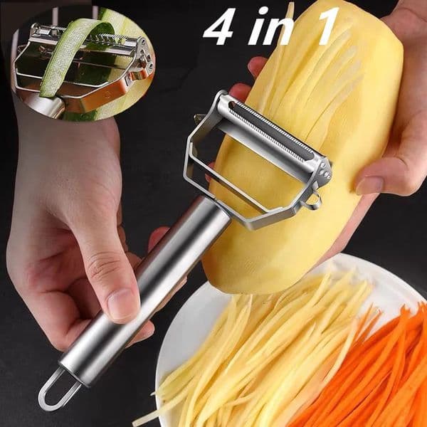 Multifunctional Kitchen Peeler Vegetable Fruit Peeler Stainless Steel Durable Potato Slicer Household Shredder Carrot Peeler 250407