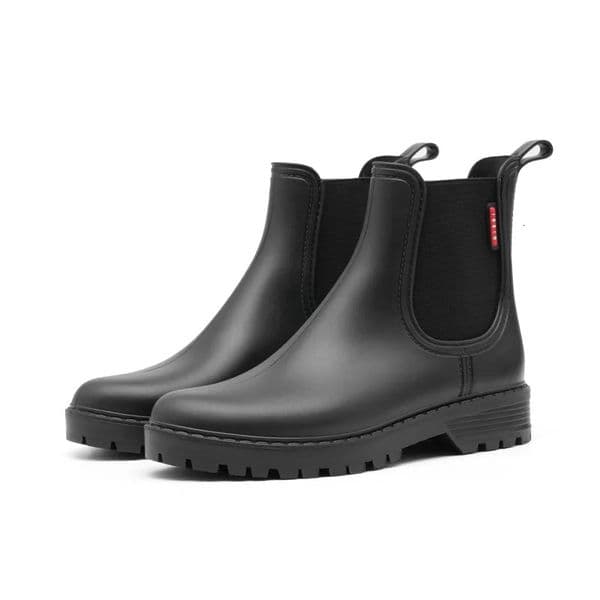 Womens short tube anti slip rain shoes lightweight waterproof water shoes fashionable Chelsea rain boots PVC one-time moldin 251107