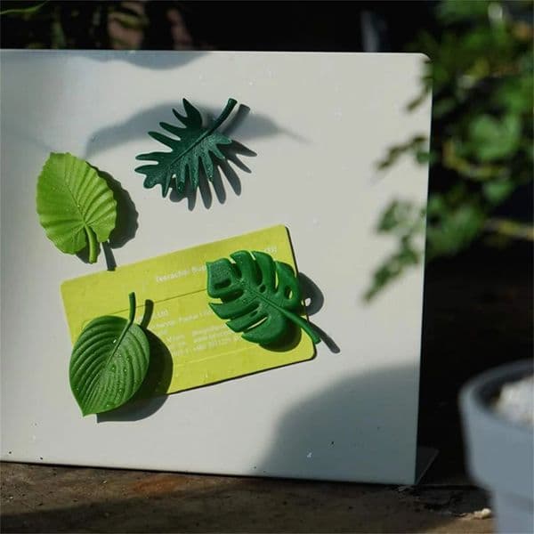 4Pcs Simulation of Leaves Fridge Magnet Artistic Fresh Bamboo Magnetic Stickers Creative Stereo Ins Wind Kitchen Home Decoration 250407BJ