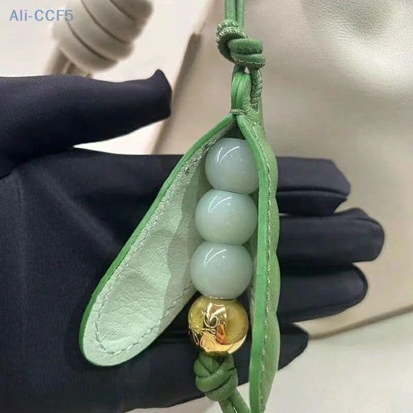 Delightful Pea Shaped Hanging Ornament Versatile And Colorful Key Holder Accessory For Bags And Phones Decoration 250408