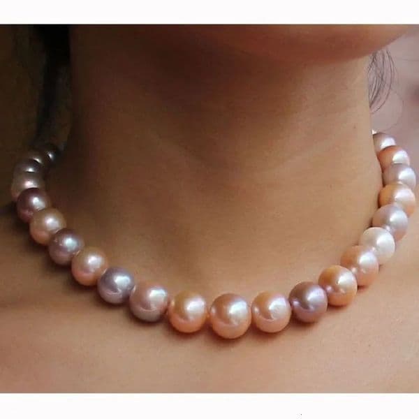 2026 New Real Po 18 AAA Japanese Akoya 910 Mm Lavender Ple Pink Pearl Necklace 14K Yellow Gold Clasp Same Style Bracelet 758In 251131 Designer