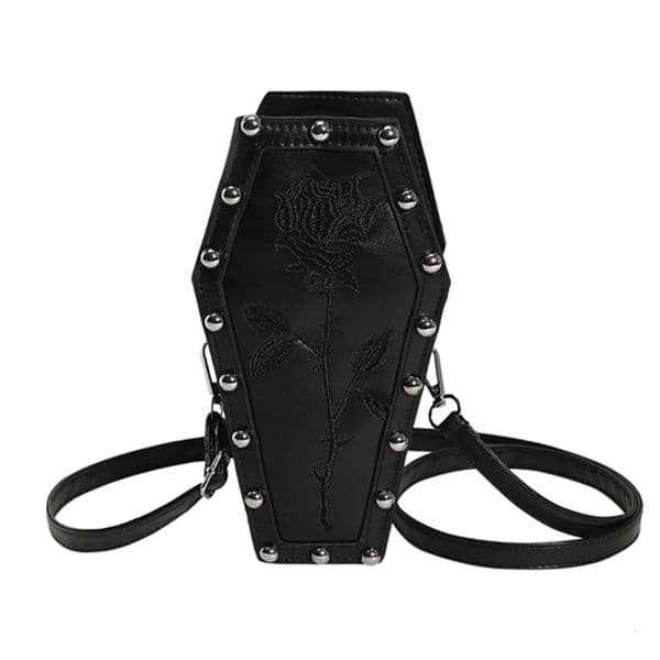 innovative coffin shaped wallet and womens handbag Gothic cross shoulder bag girls small body fashionable daily clutch 250408