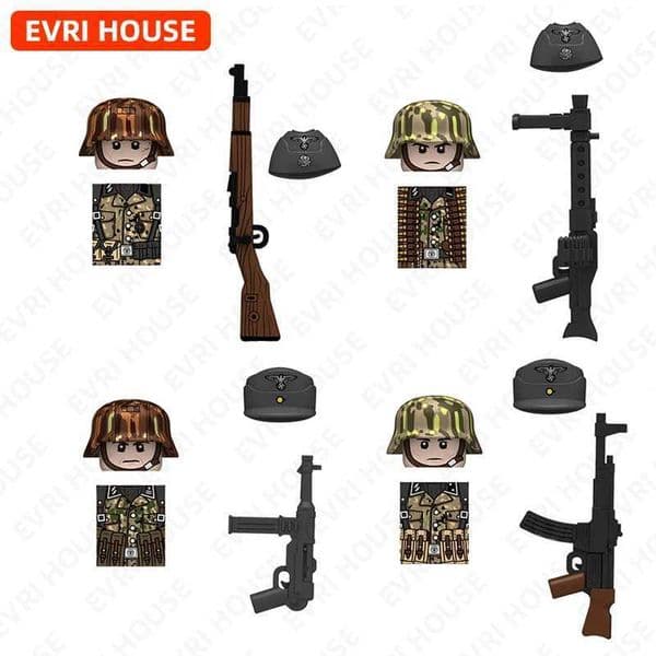 National Defense Force Pea Point Building Block Mini Brick Action Diagram Assembly Childrens Toy N621-624 X250409