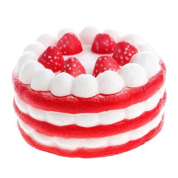 New Arrival Squishy Jumbo Simulation Strawberry Birthday Cake Squishies PU Slow Rise Fun Squeezing Therapy Toy Childrens Stress Relieving Toy T250410
