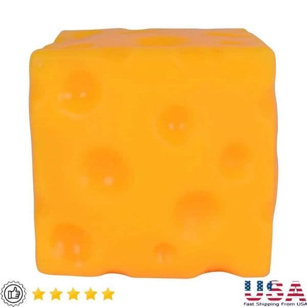 New Arrival Squishy Cheese Pressure Toy Fun Childrens Anxiety Relieving Fidget Ball Non toxic Durable Squeezing Pressure Relieving Gift T250410