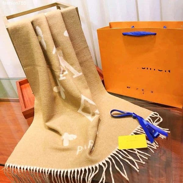 Scarves 2023 Brand designer scarf Scarves 100 Cashmere Scarf mens womens fashion Pashmina letter scarf large shawl thickened wool warm with tags Christmas Gift