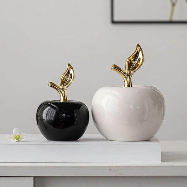 Classic European Style Ceramic Cute Funny Christmas Fruit Ornament Home Room Figurines Arts Crafts Desk Decor Statues Sculpture 251110BJ