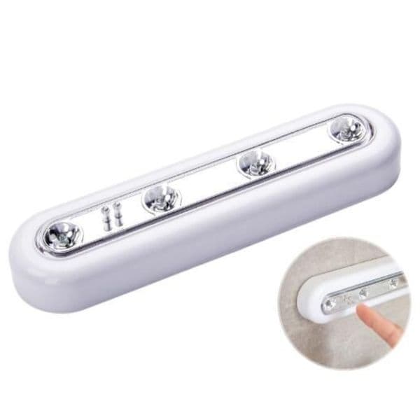 17.5cm* 4.5cm Diode White LED Touch Operated Battery Stick On Wall Under Cabinet Cupboard Light Active lamps Components