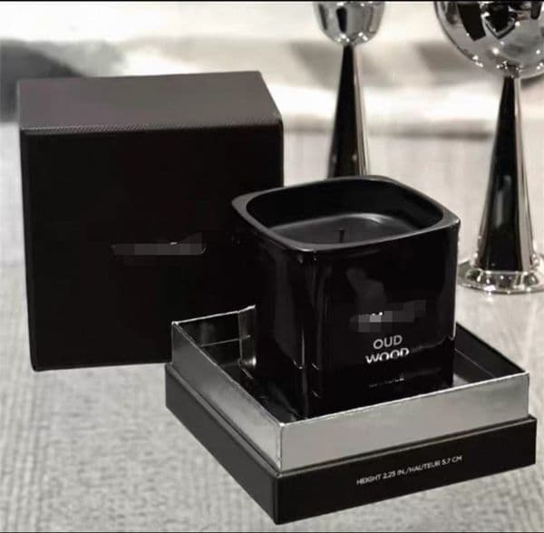 TF Scented Candles four options available Ebony Sandalwood shine Amber Zen Tobacco Dark Musk 200g large capacity Premium and long-la K260304