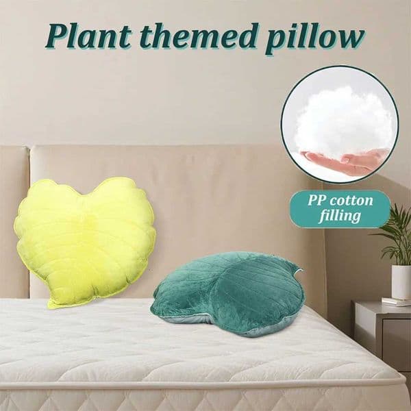 Pillow Case 3D Leaf Throw Pillow Soft Plush Leaf Shaped Sofa Cushion 177 inch Leaf Shaped Throw Pillow for Bedroom Sofa Couch Decoration Y251110