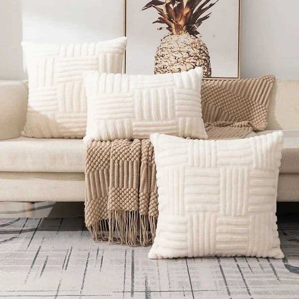 Pillow Case Boho Throw Pillow Cover 45x45 Plush Cushion Cover for Living Room Bed Couch Sofa Soft Decor Pillow Cases Home/Christmas Decor Y251110