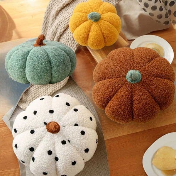 Pillow Case 1pc 3D Pumpkin Pillow Halloween Pumpkin Pillow Fall Decor Thanksgiving Decoration Indoor Fall winter Throw Pillows Y251110