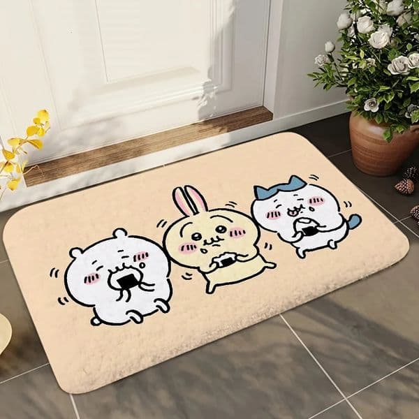 C-Chiikawa Floor Mat Doormats Home Carpet Foot Mat Bathroom Absorbent Mats Anti-Slip Mats Home Decor Supplies Carpets Home 250407BJ