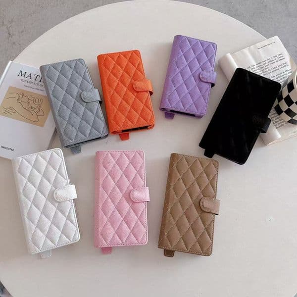 Leather Flip channel Phone Case Designer iPhone Case for iPhone 16 Pro Max 15 Case Card Holder Apple iPhone 14 13 12 16 Plus 15 Plus Case Wallet Shockproof Mobile Cover