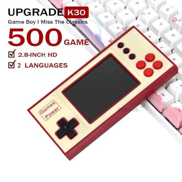 K30 handheld video game console portable game player with built-in 500 game TVs retro game console 2.8-inch screen gift T250411