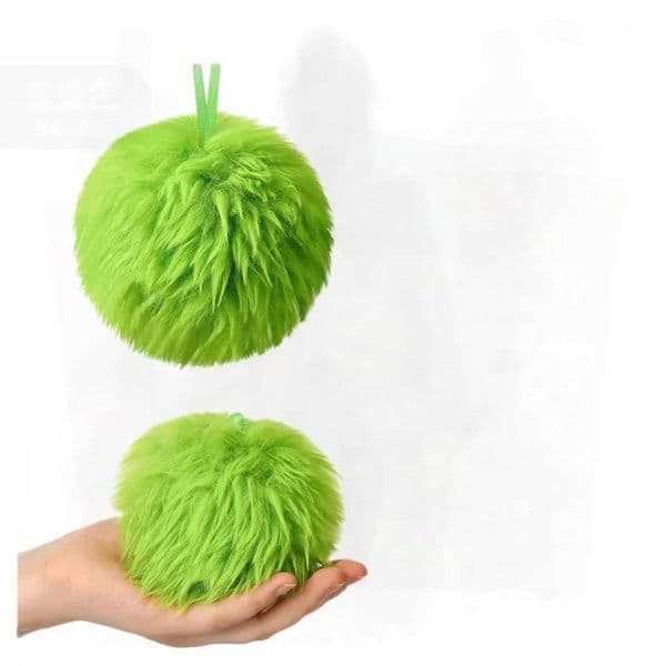 6cm Grinch Green Plush Pom Christmas Tree Hanging Decoration Ball Cross-Border Interior Decor Set with 12-Piece/16-Piece Options T251111