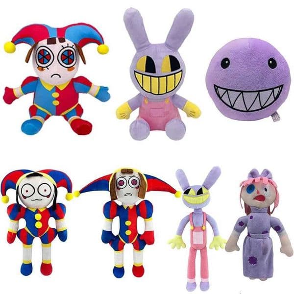 New Digital Circus Plush Toy Anime Cute Cartoon Clown Soft Fill Doll Fun Girl Birthday Christmas Valentines Day Doll Gift
