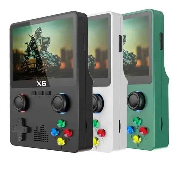 X6 3.5-inch IPS Screen Handheld Game Console with Dual Joysticks 11 Simulator GBA Childrens Video Game Console T250411