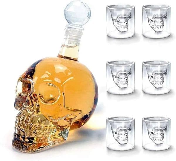Creative Crystal Skull Head Whiskey Vodka Wine Decanter Bottle Whisky Glass Beer Spirits Cup Water Glass Bar Home 251106BJ