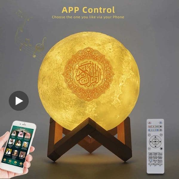 Azan Muslim Koran Bright Quran Night Light Portable Bluetooth Speaker Holy Lamp Wireless Sound Box Music Caixa De Som Mini Mp3 K251110