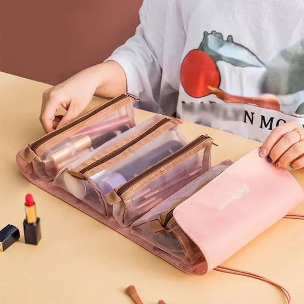 Portable Large Capacity 4 in 1 Makeup Bags Folding Travel Cosmetics Storage Toiletry Bag Detachable Cosmetic 251111BANJIA