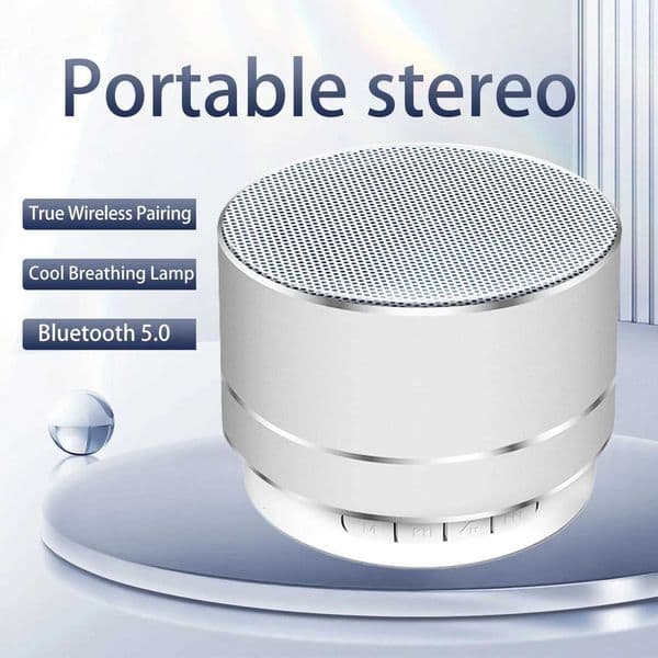 2025 Portable A10 Wireless Bluetooth Mini Speaker Small Steel Cannon Subwoofer Colorful Mini Gift Card Bluetooth Speaker K251110