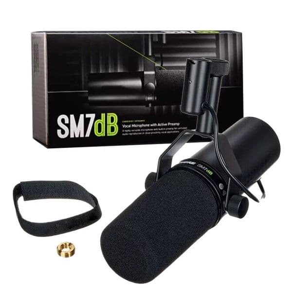 Top Quality Sm7db Professional Cardioid Dynamic Microphone Studio Selectable Frequency Response Mic For TV Live Vocal Recording Performance Vs SM 7B Sm7 DB