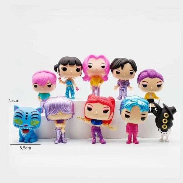 10PC Kpop Demon Hunters Figure K Pop Demon Hunters Figures Huntrix Figures Toy Derpys Tiger Rumi Mira Zoey Sussy Figurine Gift C251111