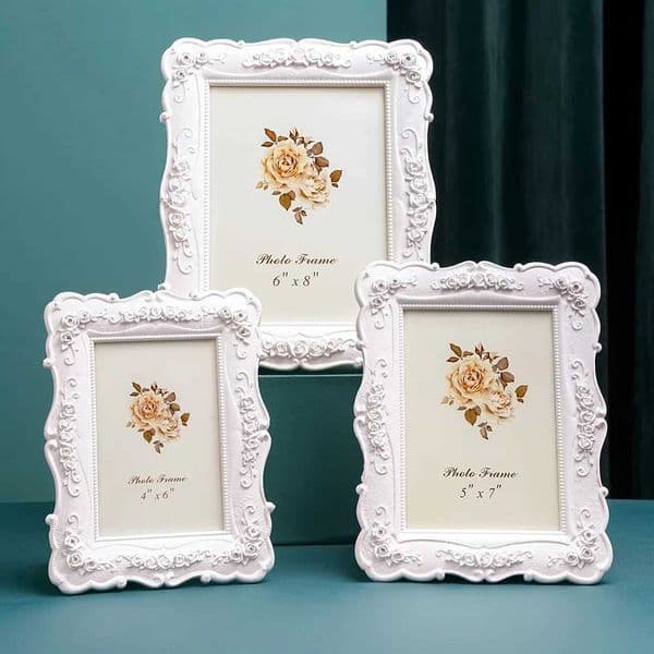 Pastoral style photo frame home table ornaments living room bedroom desktop decoration horizontal and vertical universal L251110 H260310