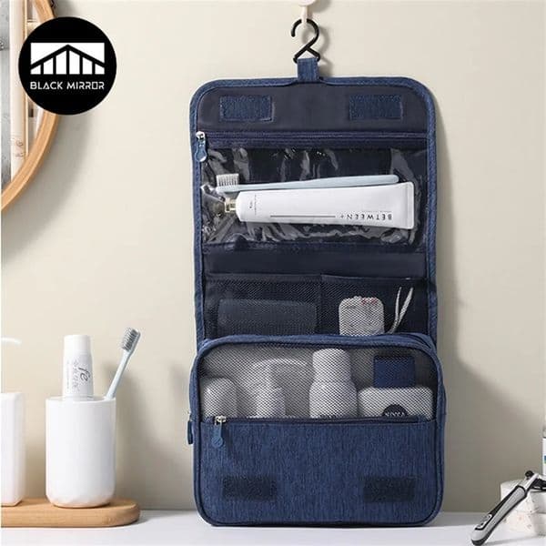Portable Toiletry Washbag with Hanging Hook Waterproof Women Bathroom Cosmetic Storage Bag Large Capacity Travel Men Makeup Case 251111BANJIA