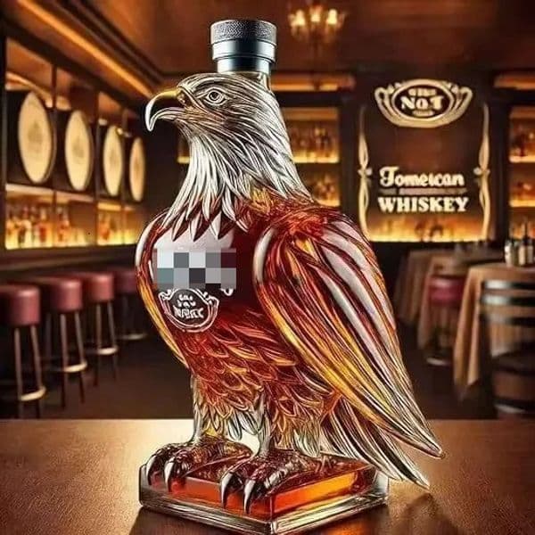 Eagle Whiskey Bottle high borosilicate glass bubble bottle animal - shaped product animal - shaped bottle 251106BJ