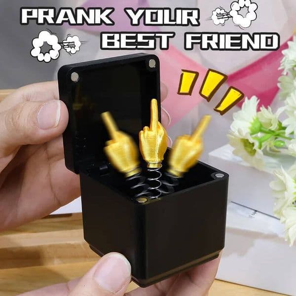 Christmas Ready to Use Pop-up Prank Toy Tree Halloween Surprise Gift Box Spoof Middle Finger ddmytues