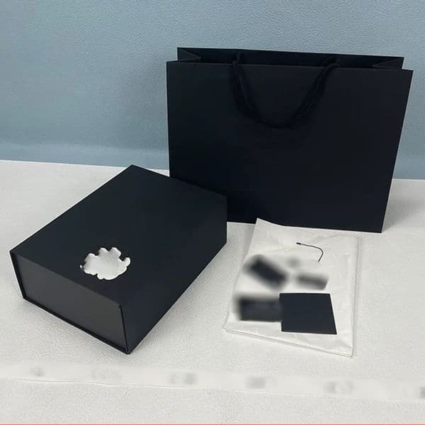 Gift Wrap black box bag for jewelry perfume t-shirt scarf shoes clothes handbag printed letters packing box