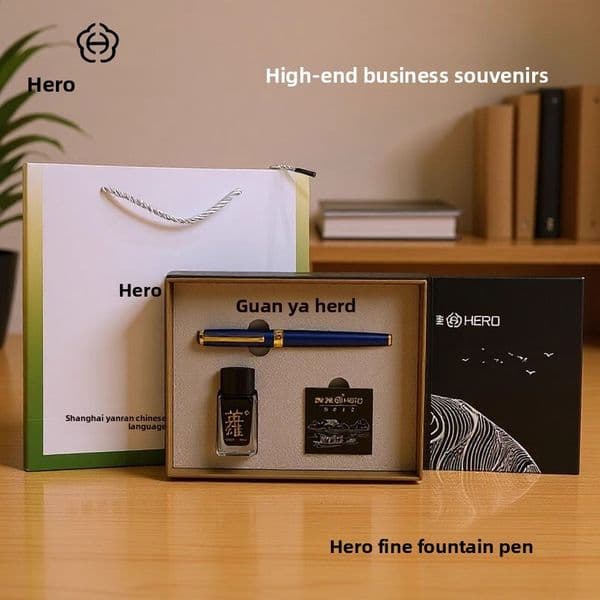 HERO Hero Fountain Pen Ink Cartridge Gift Set High-end Business Office Corporate Meeting Souvenir