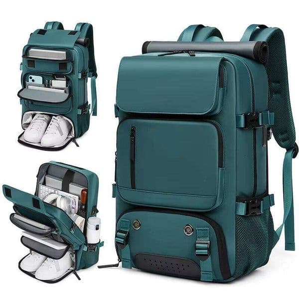 Waterproof Large Capacity Messenger Unisex Outdoor Travel Backpack Business Laptop Luggage Bag