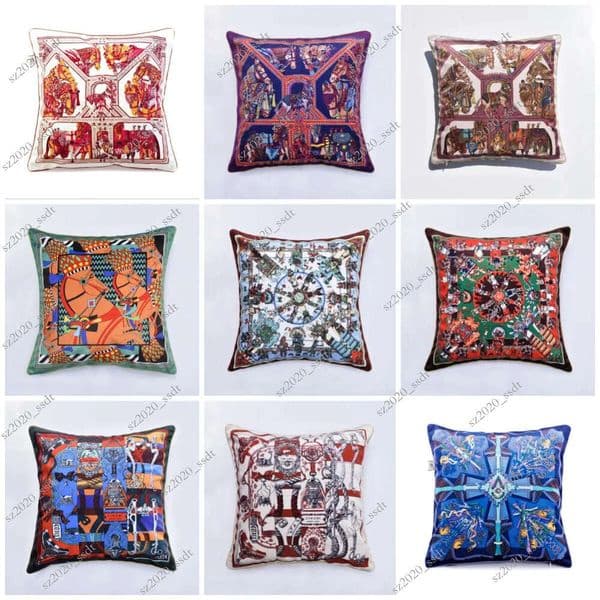 European luxury bedroom sofa chair interior decoration pillow home pillow hotel cushion set office retro sofa cushion 45 x 45cm