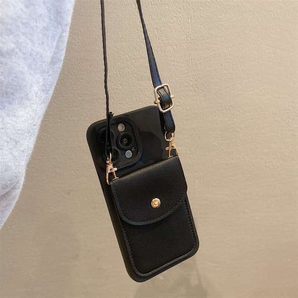 Designer Phone Case Compatible With Apple 15 Phone Case Iphone 14 Pro Strap 12 Card Holder Crossbody Lanyard 11 Shockproof 17 Women's Model