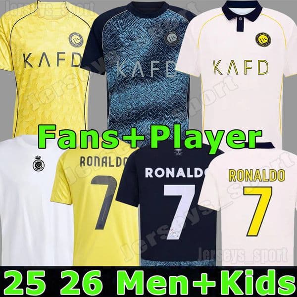 XXXL 4XL 25 26 Al Nassr FC soccer Jerseys JOAO FELIX 2025 2026 MANE COMAN BROZOVIC ANGELO AYMAN ALKHAIBARI.A I.MARTINEZ Player Version Football Shirts Men Kids Kits Sets