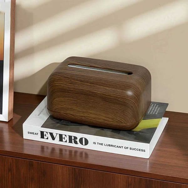 Ins Style Imitation Wood Grain Tissue Box Mti-functional Creative Napkin Paper Case Exquisite Simple Desktop Paper Box Y251112