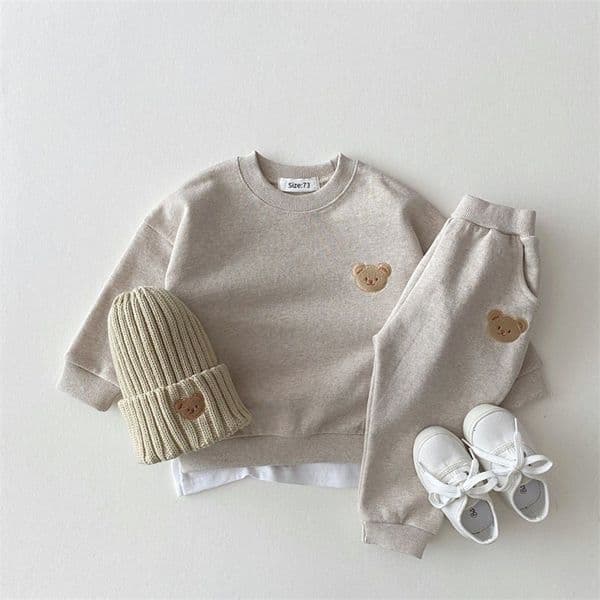Fashion Toddler Baby Boys Girl Fall Clothes Sets Baby Girl Clothing Set Kids Sports Bear Sweatshirt Pants 2Pcs Suits Outfits 251111