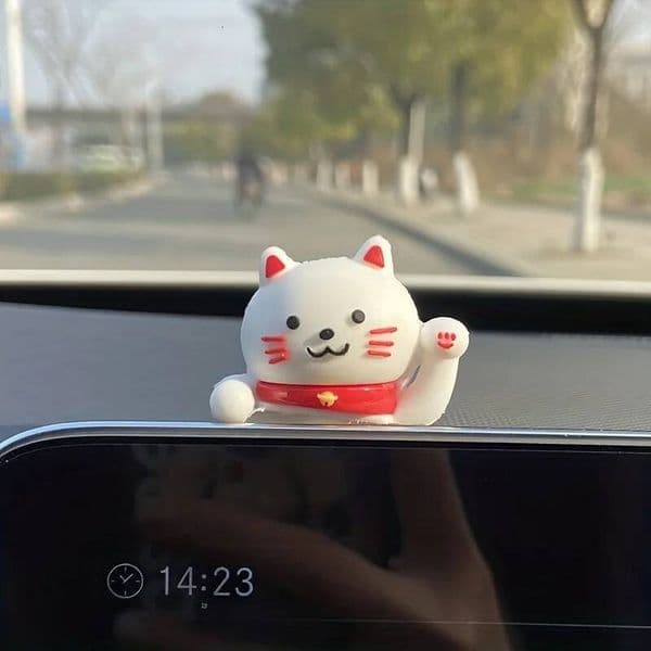 Christmas Doll Center Console Decorations License Plate Car Ornaments Stickers New Dolls in the Car High-End and Cute K260313